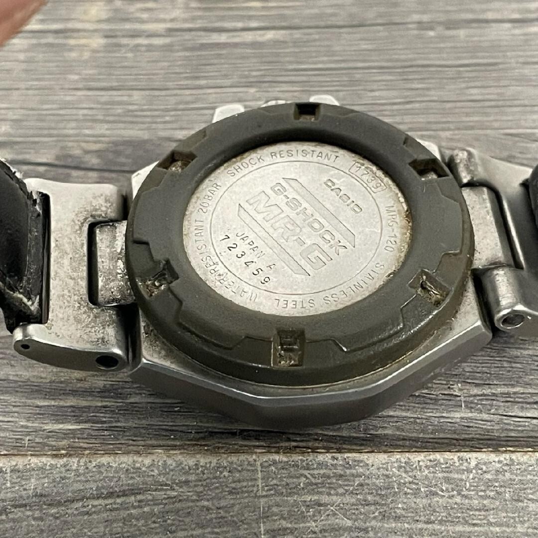 CASIO G-SHOCK MR-G MRG-120 MR.G 120-T Black Dial SS Quartz CASIO G-SHOCK MR-G MRG-120 MR.G 120-T Black Dial SS Quartz