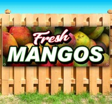 FRESH MANGOS Advertising Vinyl Banner Flag Sign Many Sizes FRUIT FOOD