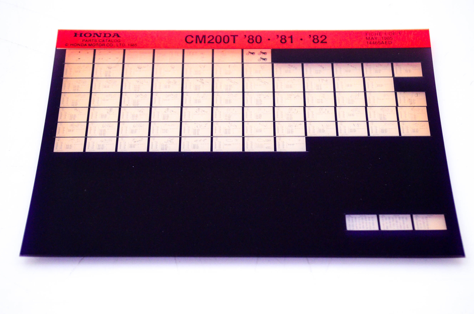 OEM Honda CM200T 1985/May '80 - '82 Parts Catalog Microfiche