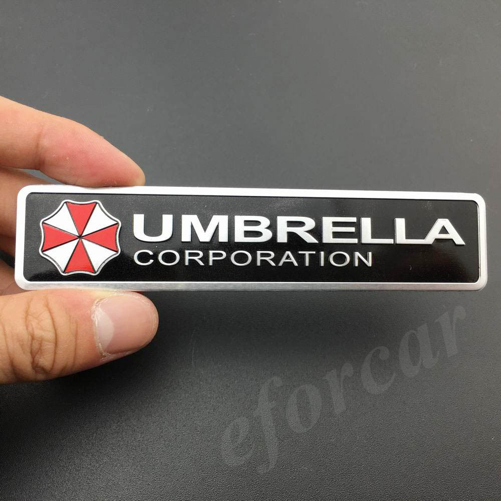 Metal Resident Evil Umbrella Corporation Auto Car Badge Emblem Decal