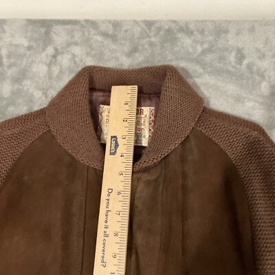 Vintage Mcgregor Suede Quilon Brown Jacket W/ Knit Sleeves Vintage Mcgregor Suede Quilon Brown Jacket W/ Knit Sleeves