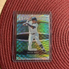 Javier Baez 2020 Panini Prizm Blue Wave Prizm Brilliance 35/60 Chicago Cubs!
