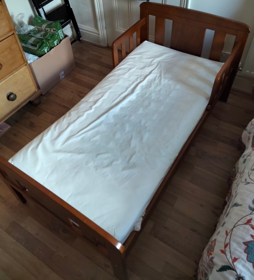John Lewis Boris Toddler Bed With Mattress Excellent Condition eBay