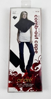 Andre Comb Out Cape No 317 Black Chemical Cape Teflon