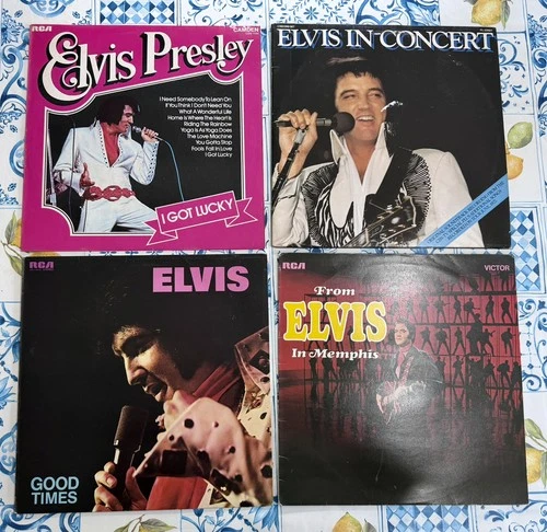 ELVIS PRESLEY Job Lot Vinyl Bundle FOUR Different LP Albums RCA Records EX COND.