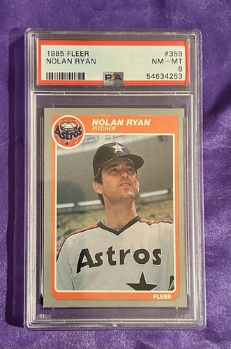 1985 Fleer - Nolan Ryan #359 PSA 8 NM-MT
