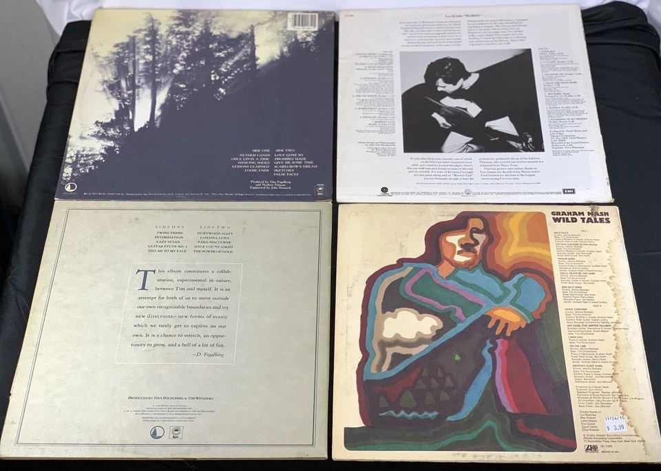 1970s FOLK SOFT ROCK 12 Vinyl LP Lot Dan Fogelberg Nash CSN Joni Mitchell Kottke Foto 3 de 4