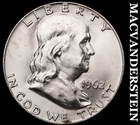 1962-D Franklin Half Dollar- FBL- Choice Gem Brilliant Unc Luster #J5404
