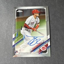 2021 Topps Chrome - Rookie Autographs Tyler Stephenson RC Auto #RA-TS On-Card