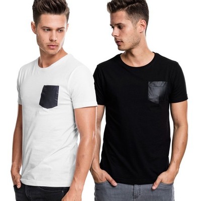 Urban Classics - SLUB Shirt with Imitation Leather Pocket