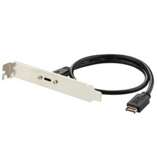 USB 3.1 Type E PCI-E Front Panel Header to Type C Female Gen 2 Extension Cable