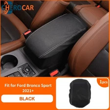 Black Center Console Armrest Box Cushion Rest Pad Cover For Bronco Sport 2021-25