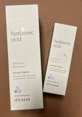 IT S SKIN Hyaluronic Acid Moisture Emulsion+ & Serum+ SEE PICS for EXP