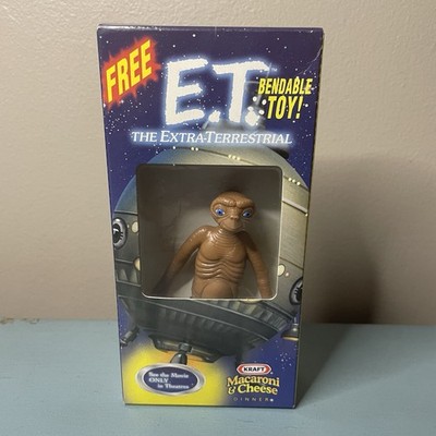 E.T. Vintage 2002 Extra Terrestrial Bendable Toy Kraft Mac N Cheese New In Box