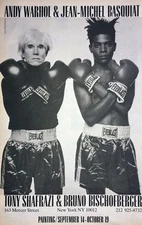 13918.Decor Poster.Room wall Interior Vintage art design.Warhol Basquiat boxing
