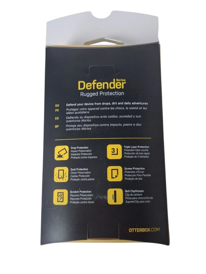 Capa OtterBox Defender Series para LG G3 preta proteção resistente + coldre de cinto - Imagem 4 de 4