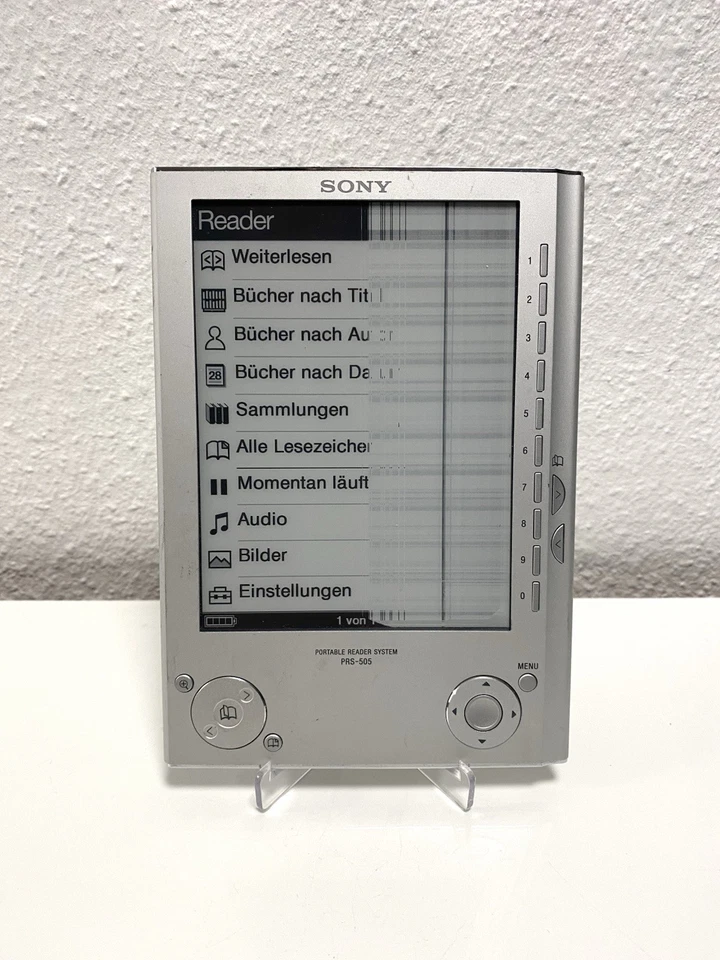 Sony PRS-505 E-Book Reader Silber / Portable Reader System / Defekt / Lesen ✅ - Bild 2 von 4