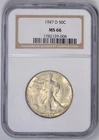 1947-D  50c  NGC  MS66  Walking Liberty  Half Dollar  *  #1782129-008