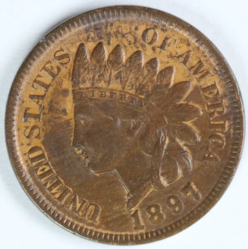 AU 1897 Indian Head Cent