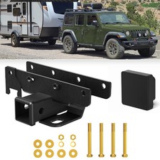 2 Towing Trailer Hitch Receiver For Jeep Wrangler Jl Jlu 2018-2025 2 4 Door 2 Towing Trailer Hitch Receiver For Jeep Wrangler Jl Jlu 2018-2025 2 4 Door