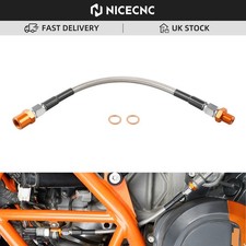 NICECNC For KTM 690 SMC R / Enduro R 275mm Braided Oil Pressure Hose 2012-2025