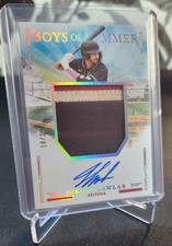 2025 Panini Boys Of Summer Jordan Lawler Jumbo Material Signature Silver 10/25