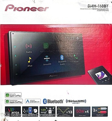PIONEER DMH-160BT RDS Digital Media AV Receiver 6.8'' Black (BRAND NEW)