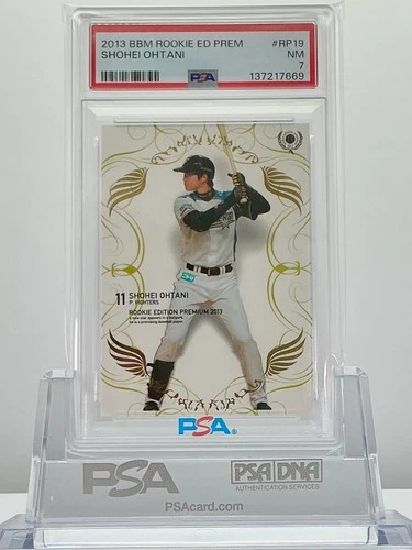 SHOHEI OHTANI 2013BBM ROOKIE EDITION PREMIUM BATTING #RP19 PSA7!LOWPOP!(RC)