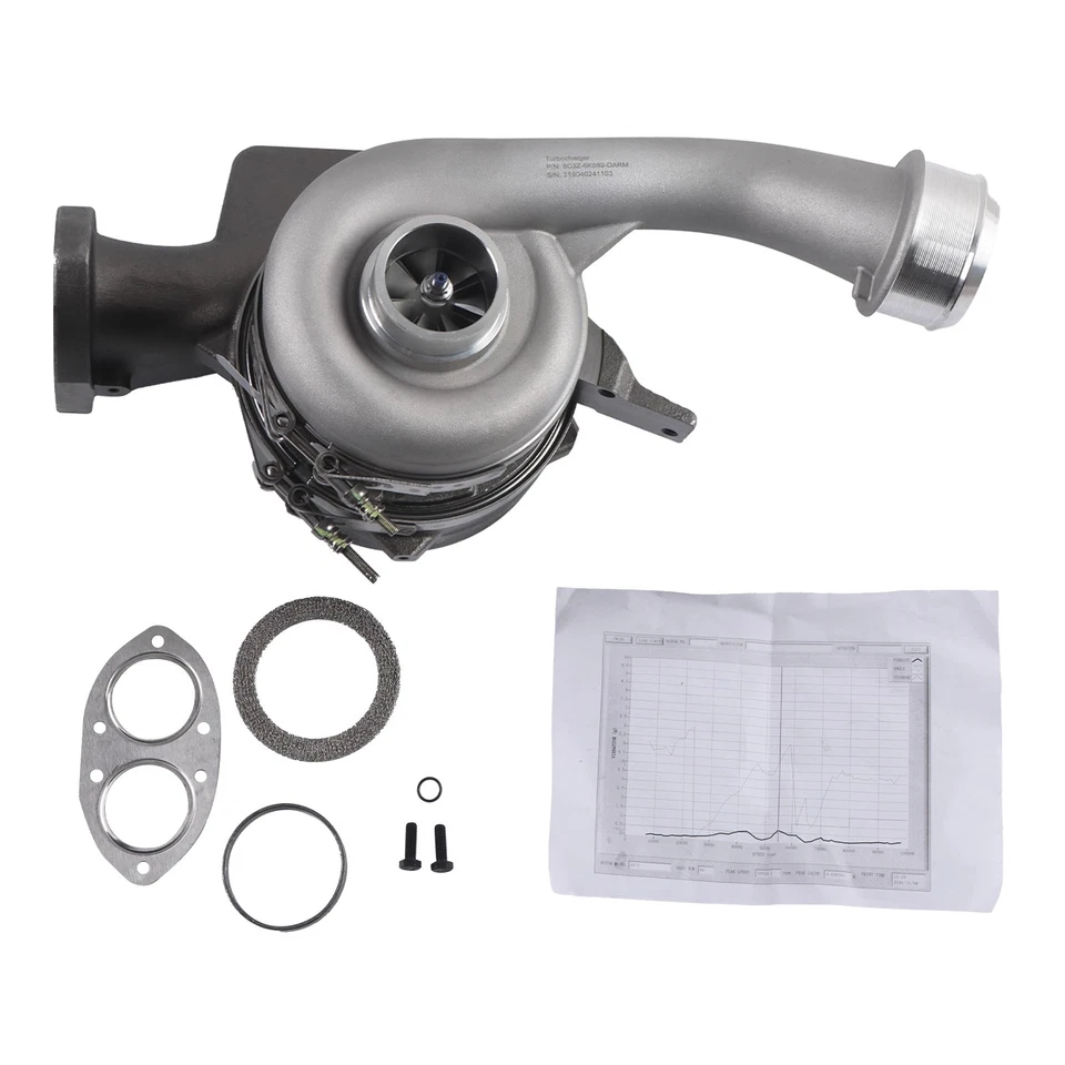 2PCS Upgraded Billet Turbos for Ford F250 F350 F450 6.4 L 2008 2009 2010 Diesel Foto 2 de 4