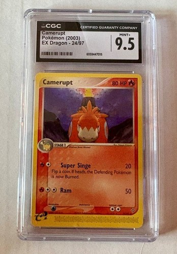 Camerupt graded CGC 9.5 for sale on eBay