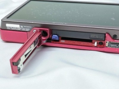 EXC] SONY Cyber-shot DSC-T700 Pink Red Camera w/Battery Charger