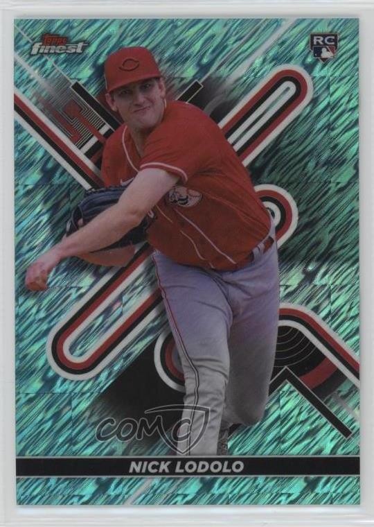 2022 Topps Finest Aqua Shimmer Refractor 94/175 Nick Lodolo #60 0wc9