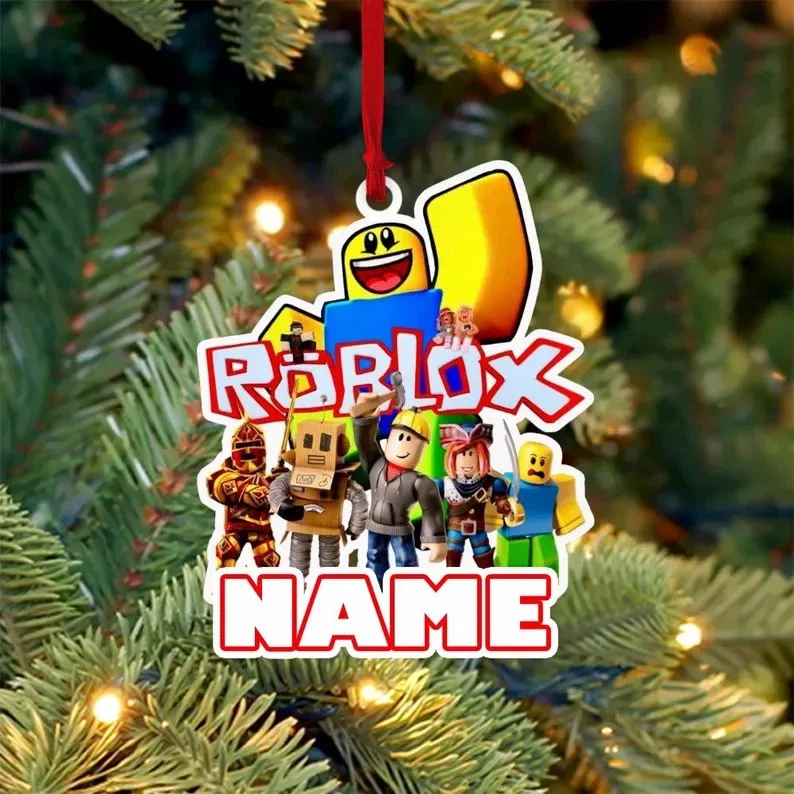 Personalized Roblox Gaming Ornament, Roblox Ornament, Gaming Roblox
