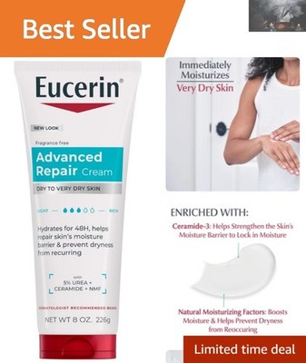 Ultra Hydrating 8 Oz Advanced Repair Cream - Fragrance Free for Sensitive Skin