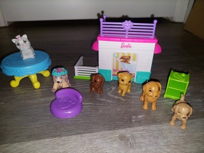 BARBIE Pet Dreamhouse playset Dogs & Kitten Accessories Lot In Need Of New Owner