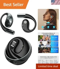 AI Language Translator Earbuds, OWS 3 in 1 Translation Earbuds Real Time 150 ...