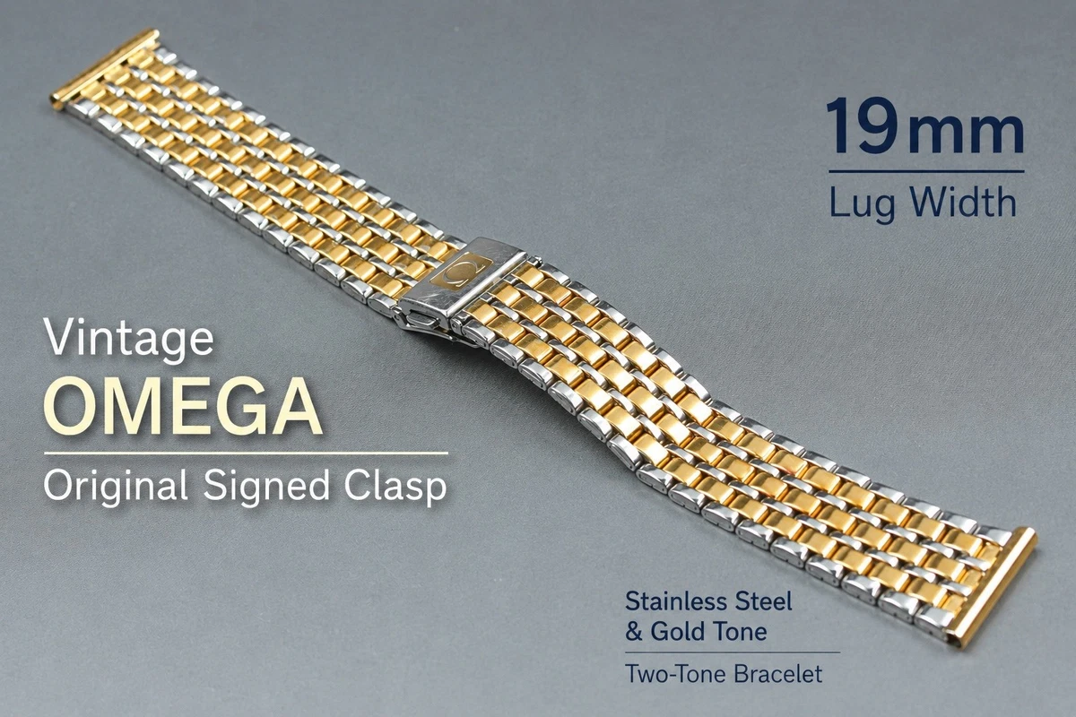 OMEGA Bracelet 19 mm Band Width Wristwatch Bands for sale | eBay