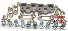 1/4 Turn Quick Release Steel Dzus Button with Springs and Tab Plates 10 Pack