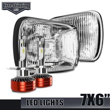 5x7 7x6 H6054 Housing H4 9003 LED Fog Lights DRL Offroad Use Only