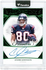 Andre Johnson Texans Autographed 2025 Panini Flawless Emerald #API-AJN #1/5 Card