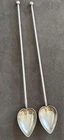 2 Sterling Silver Cocktail / Martini Stirrers,  Spoons VTG  Gorham 8.25” 21g J1