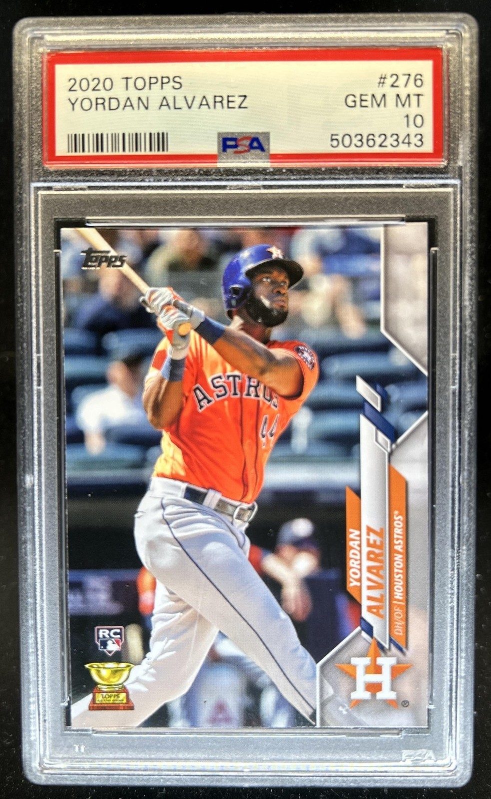 2020 Topps Yordan Alvarez RC Rookie All-Star #276 Astros PSA 10 GEM MINT (43)