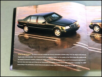1998 Mercedes Benz S600 V12 S500 S420 S320 50-page Car Sales