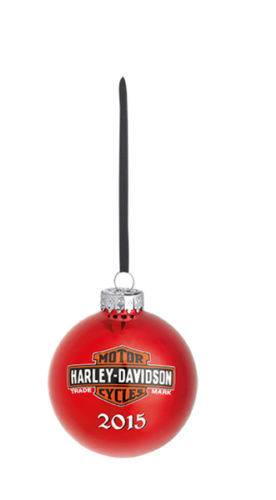 Harley-Davidson Dated 2015 Ball Ornament 96845-16V MINT IN BOX! - Picture 1 of 4
