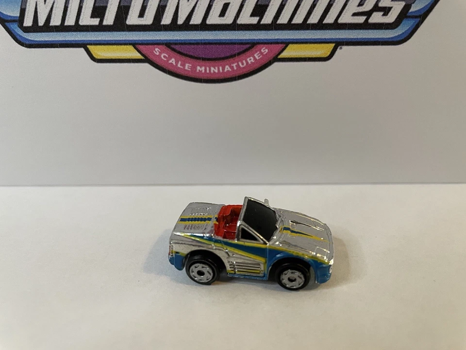 Micro Machines Ferrari Testarossa Chrome/Blue/Ylw Type F110 Spider 1989 Galoob - Image 4 of 4