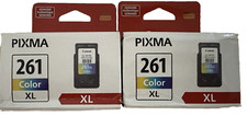 Canon 261 XL TriColor High Yield Ink Cartridge 3724C001 Lot of 2