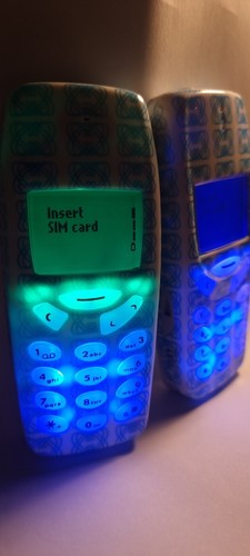 Superb Custom Green&Blue Nokia 3310-Unloked-Mobile Phone.Pice Unique Phone - Afbeelding 2 van 18