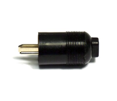 5pc Speaker DIN Male Plug Connector #137 2P ( Tube Radio Audio Amplifier ) Black