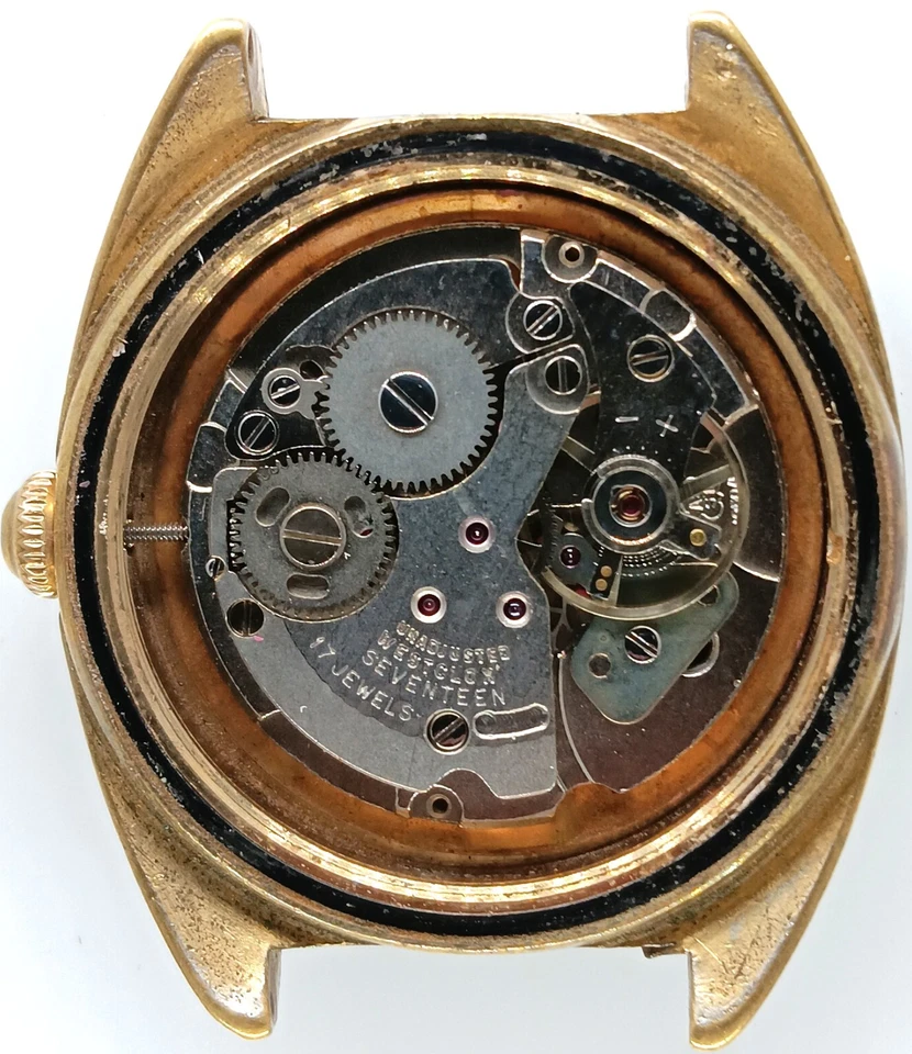 Lote de relógios vintage C571 masculino Working Westclox roxo manual vento fantasia AS 1950/51 - Imagem 2 de 3