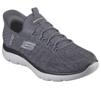 Skechers Men's / Summits Key Pace / Slip Ins / Charcoal-Black / NIB / Reg $85